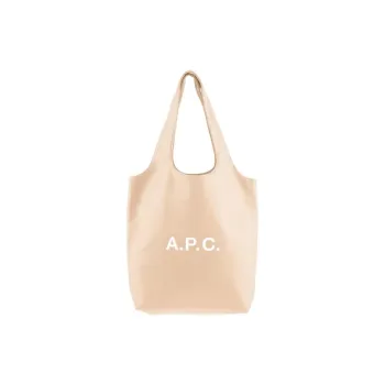 A.P.C Polyurethane Tote Bag, Shopping Bag, Handbag Women's Light Gold