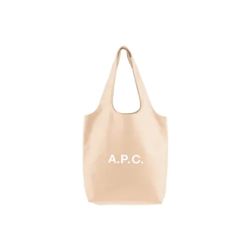 A.P.C Polyurethane Tote Bag, Shopping Bag, Handbag Women's Light Gold