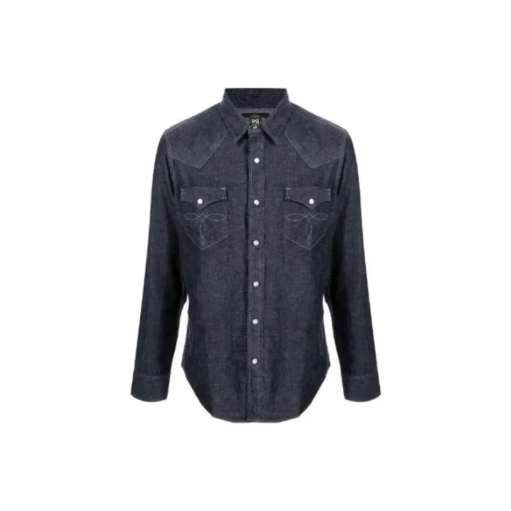 Ralph Lauren Rrl Long sleeve Denim Western Shirt-0