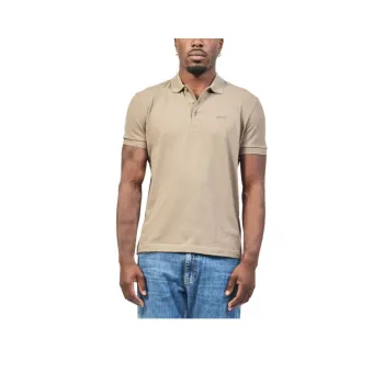 HUGO BOSS Polo Shirt Men's Beige Yellow