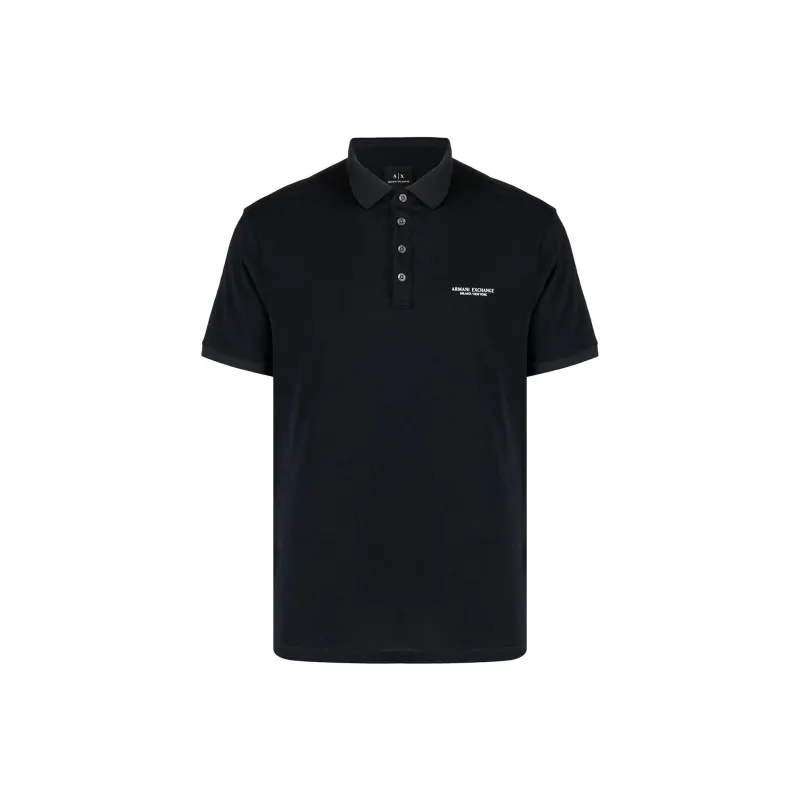 ARMANI EXCHANGE Logo print Polo Shirt-0