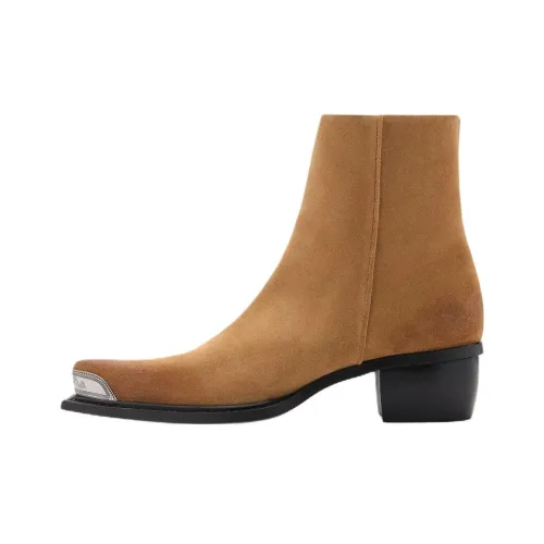 MANGO Ankle Boots 2.9cm Women's Brown