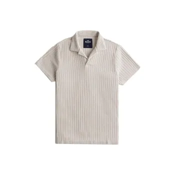 Hollister Polo Shirts Men Brown Yellow