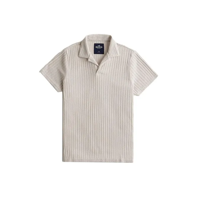 Hollister Polo Shirts Men Brown Yellow-0