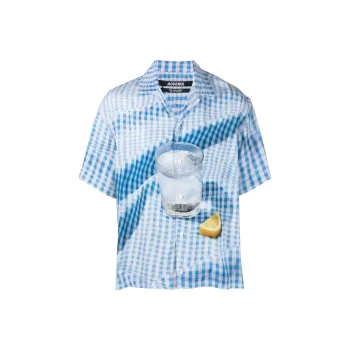 Jacquemus Le Chemise Jean Tablecloth Print Shirt
