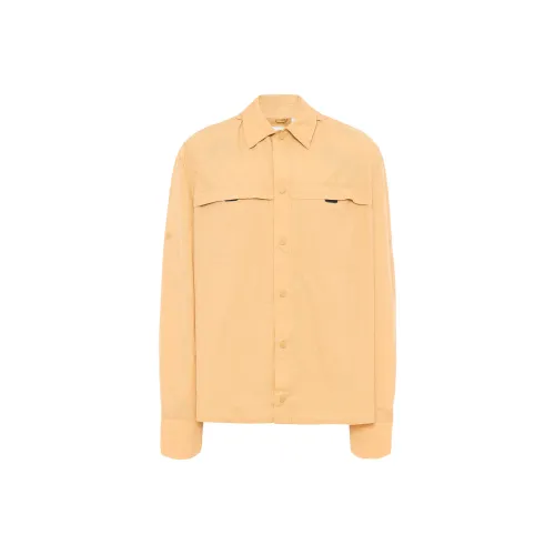 Timberland SS24 Shirt Men's Light Orange Color
