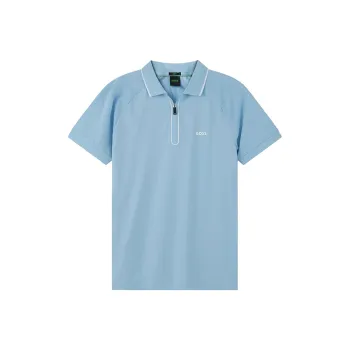 HUGO BOSS Short Sleeved Polo Shirt Men's Blue
