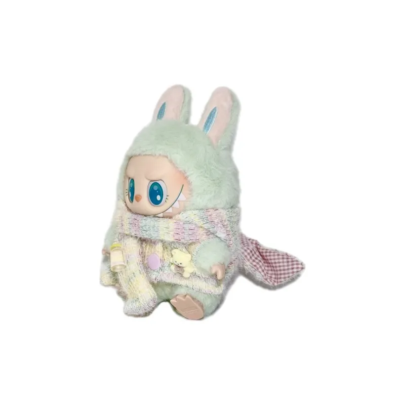 Modified Baby POP MART Hang Tag Box Labubu Vinyl 15cm Height In Sitting Posture For Party-1