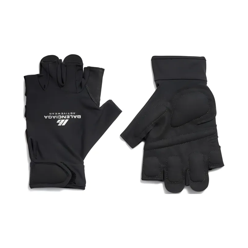 Balenciaga Polyamide Elastane Knit Gloves Unisex Black-0
