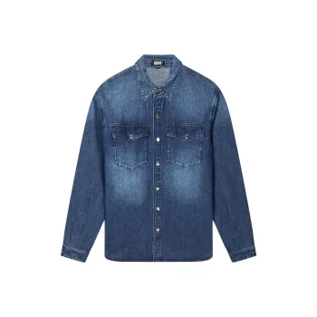 DKNY Shirts Men Medium Denim Blue