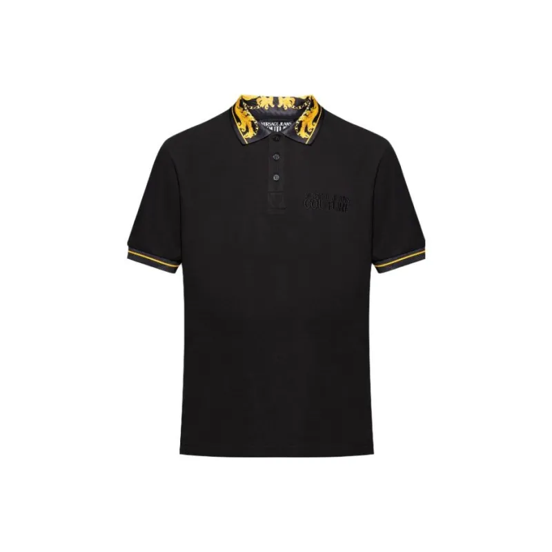 VERSACE JEANS COUTURE Baroque pattern Polo Shirt-0