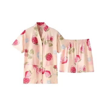 ZAO FU NIAO Pajama Set Women's Strawberry