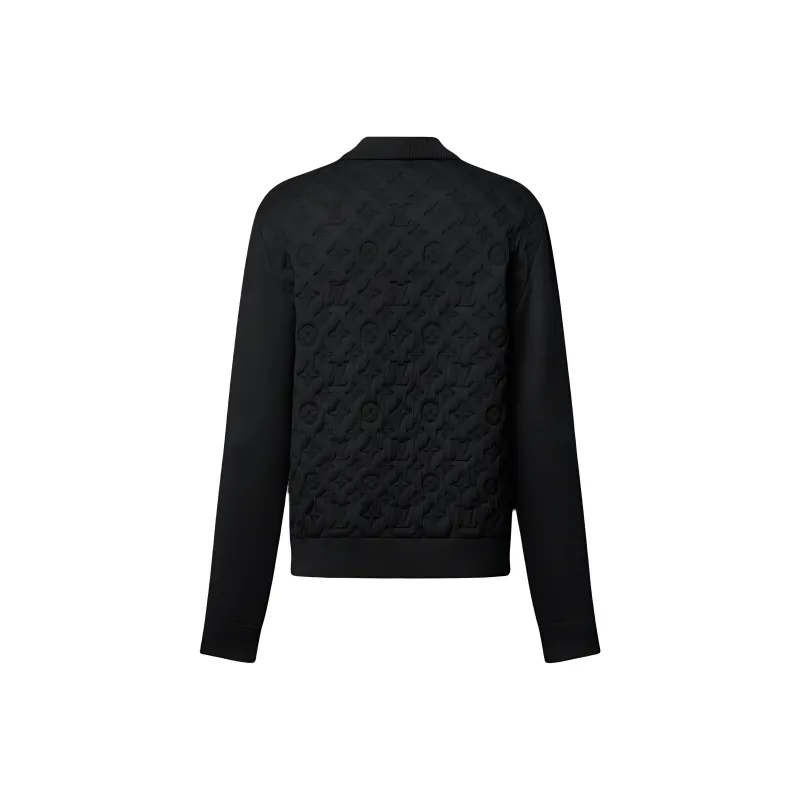 LOUIS VUITTON Monogram Padded Wool Blend Bomber-1