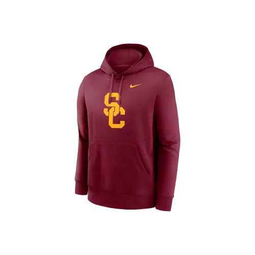 Nike Usc Trojans Primetime Evergreen Club Primary Logo Men's Nike College Pullover Hoodie