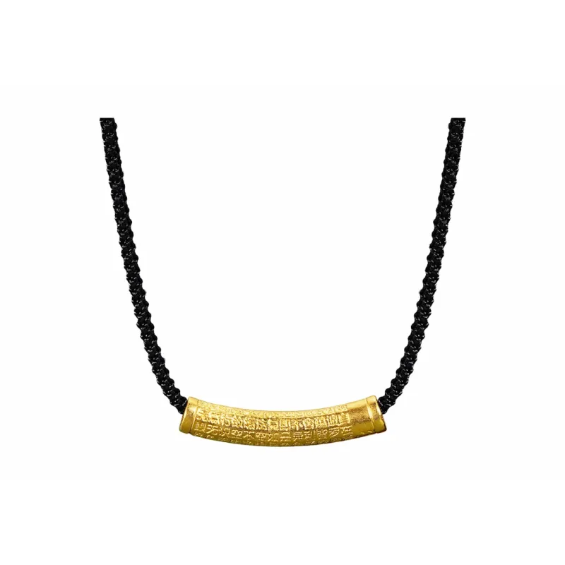 CHINA GOLD S999 Fine Silver Necklaces Unisex-0