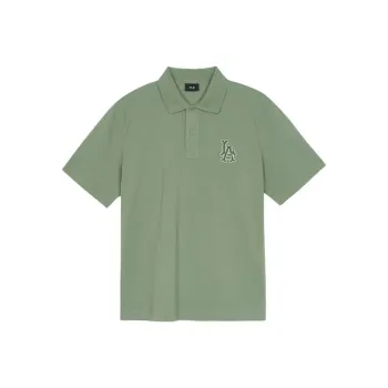 MLB Los Angeles Angels Overfit Coopers Logo Polo Shirt Unisex Green