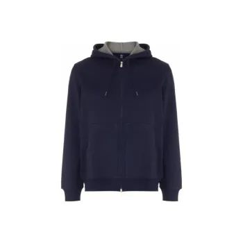 Brunello Cucinelli Zip Up Drawstring Hoodie