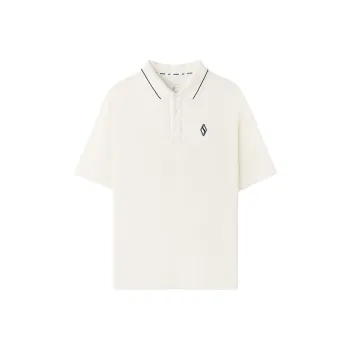 Skechers SS25 Polo Shirt Men's Marshmallow White/0074