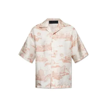 AMIRI La Landmark Printed Short Sleeved Shirt