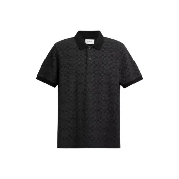 COACH Polo Shirts Men Black