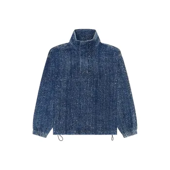 DIESEL Bouclé Denim Pullover Jacket