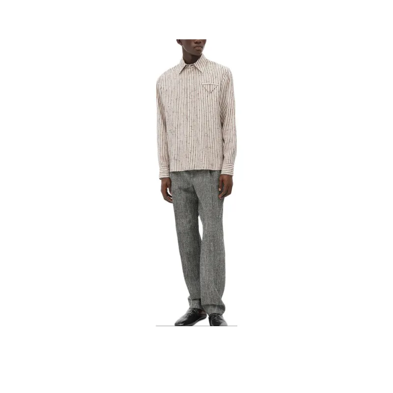 Bottega Veneta Long Sleeved Striped Shirt-0