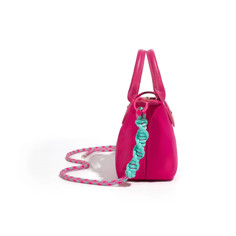 NOISY TEDDY Nylon Dumpling Bag Handbag Regular Women's Pink/Blue/Rose Red/Purple-14