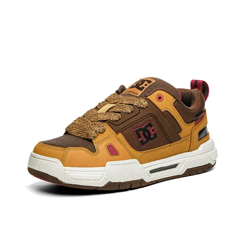 DC Shoes STAG Coverage Slip Resistant Cushioning Abrasion Resistant Low Top Maillard Style Skateboard Shoes Men's-3
