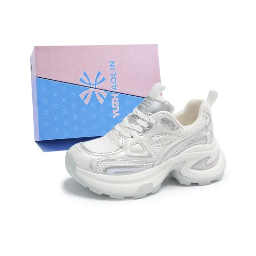 YUZHAOLIN Anti Slip And Wear Resistant Height Increasing Low Top Chunky Sneakers Women's