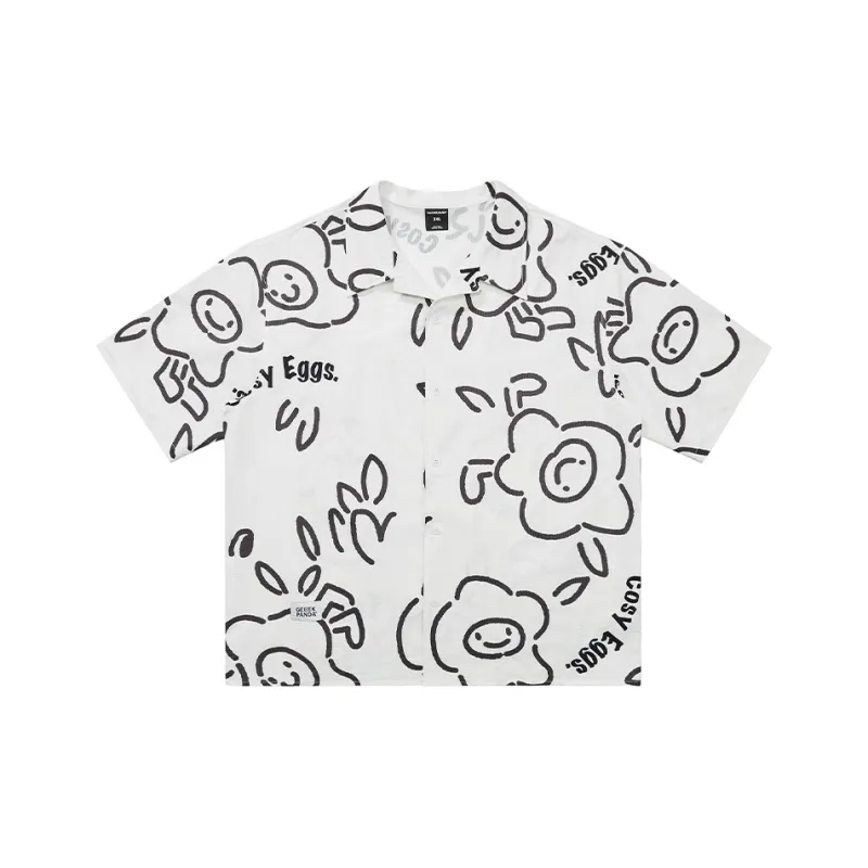 WAYNEXZAVIER Short Sleeved Shirt Men's White-0