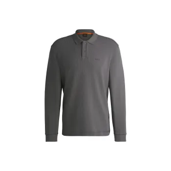 HUGO BOSS Long Sleeved Knit Polo Shirt