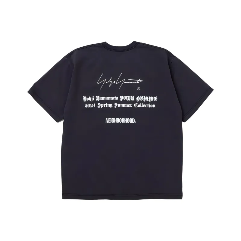 Yohji Yamamoto X Neighborhood Graphic print Cotton T shirt-1