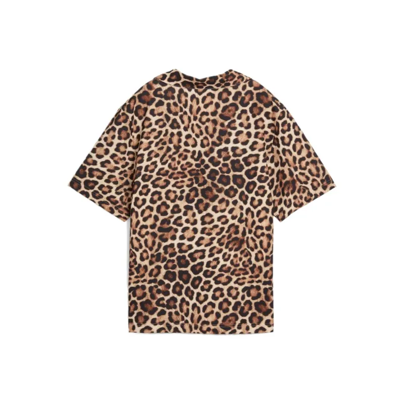 PUMA Camisa De Tejido Con Estampado Integral Relajado Para Mujer Leo Luxe-1