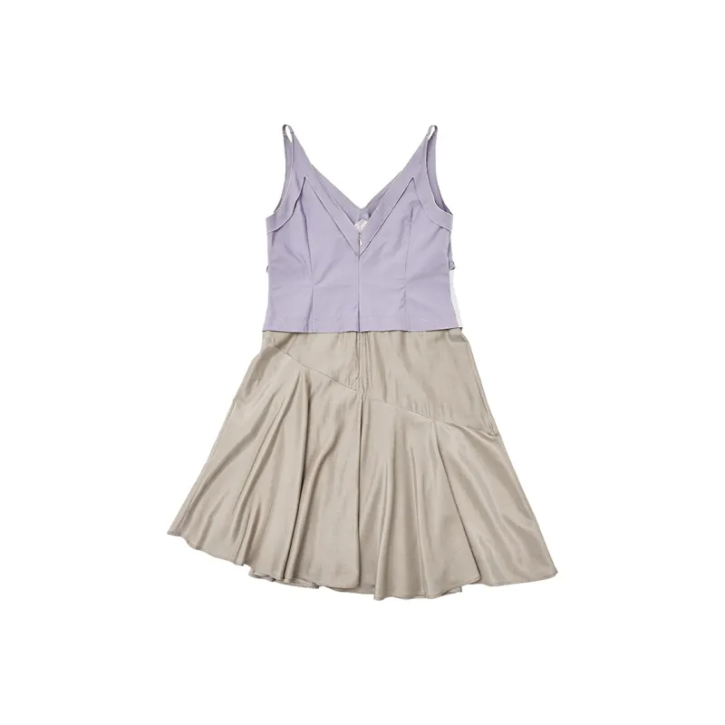 SINBOS Slip Dress Women's Lavender Multicolor-1