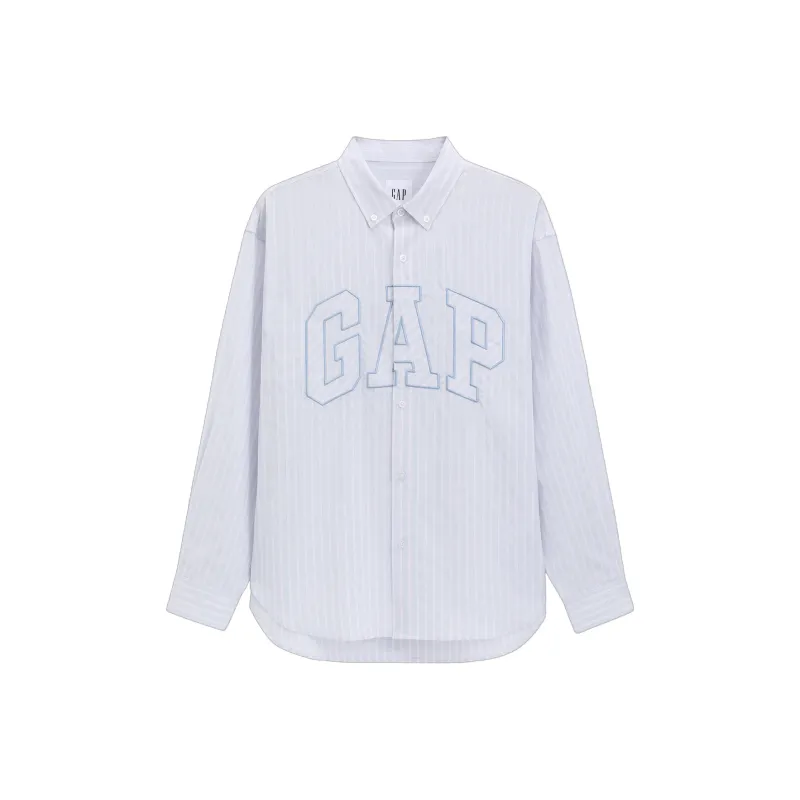 GAP Shirts Unisex Light Blue Stripes-0
