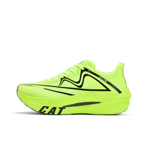 Sonic Cat Cushioning, Slip Resistant, And Abrasion Resistant Low Top Marathon Running Shoes Unisex Neon Green