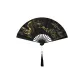 Hot Stamping Dragon+Tassel+Fan Sleeve 9 Inches with Different Patterns on Both Sides