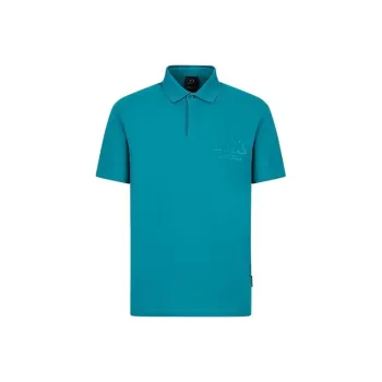 ARMANI EXCHANGE Polo Shirts Men Sky Blue