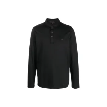 MICHAEL KORS Logo Embroidered Sleeved Polo Shirt