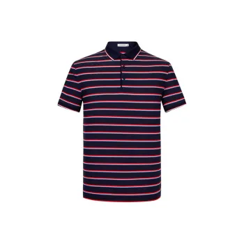 K BOXING Short Sleeve Polo Shirts Men's Dark Blue