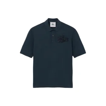 LACOSTE Crocodile appliqué Polo Shirt
