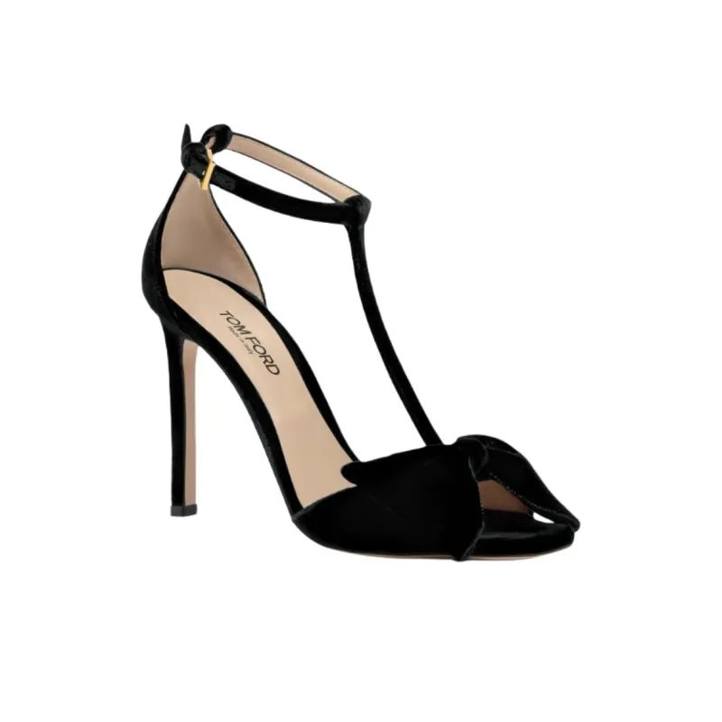 TF Brigitte Strap Sandals 10.5cm Women's Black-2