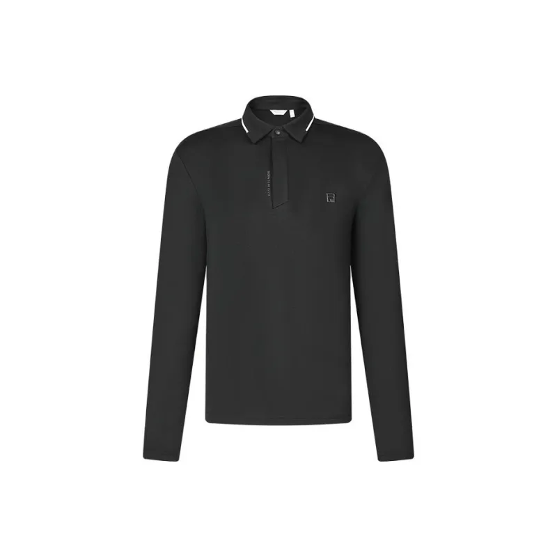 FILA Golf Series Polo Shirts Men Pitch Black-0