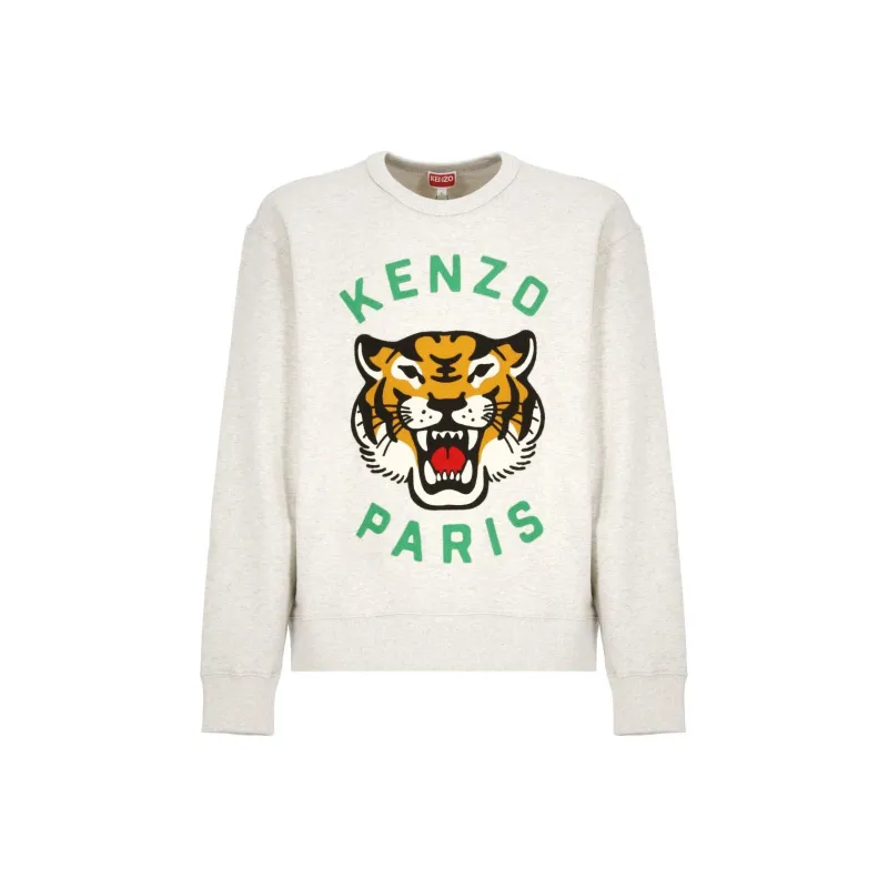 KENZO Lucky Tiger Embroidered Crewneck Sweatshirt-0