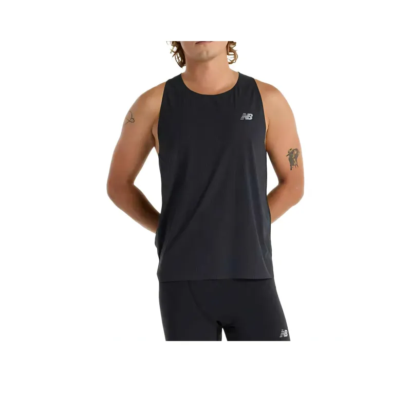 New Balance Race Day Tank Tops Men's Black-0