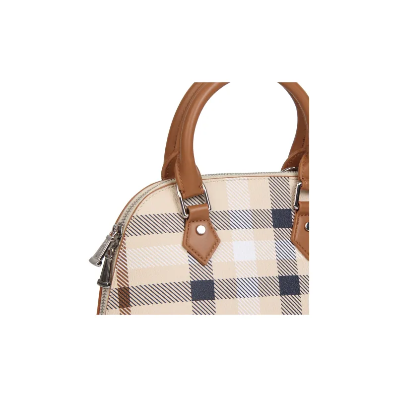 AQUASCUTUM PVC Handbag Medium Size Women's Brown-3