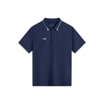LiNing Polo Shirt Men's Dark Ship Blue