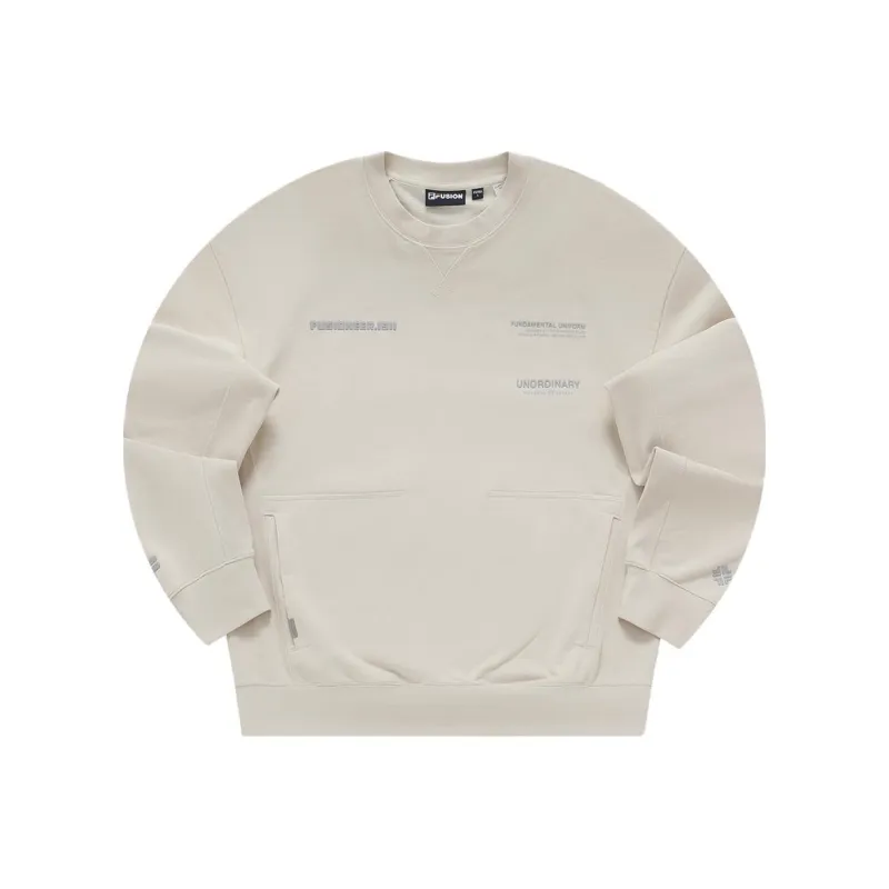 FILA FUSION FUSIONEER.1911 Sweatshirt Unisex Gray Wheat-0