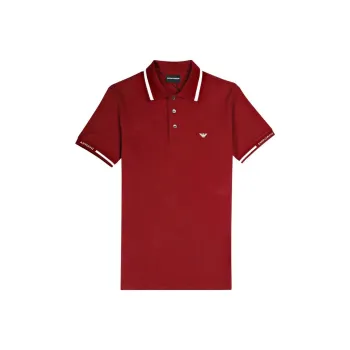 EMPORIO ARMANI Polo Shirts Men Burgundy