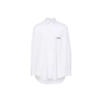 Vetements Logo Detailed Striped Oversize Shirt